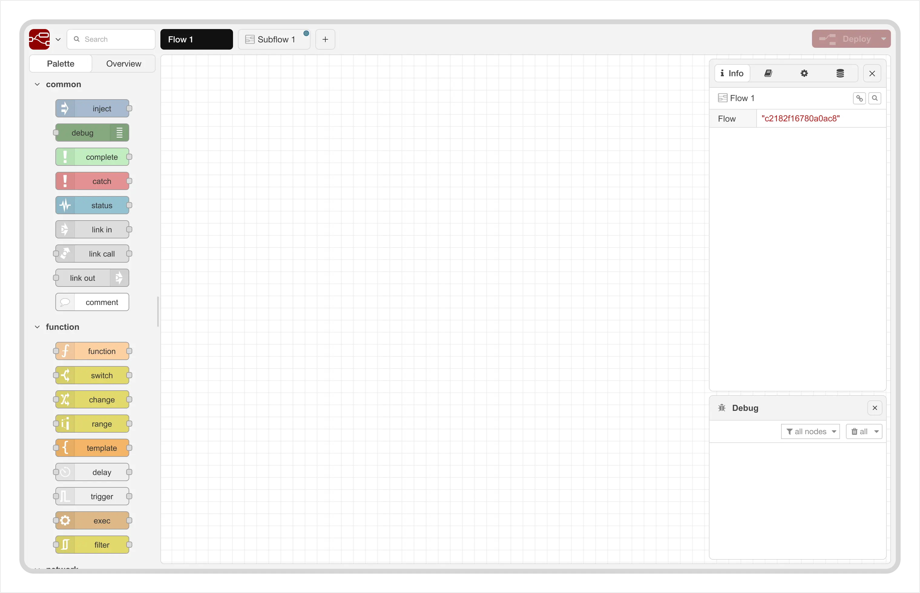Node-RED editor screenshot