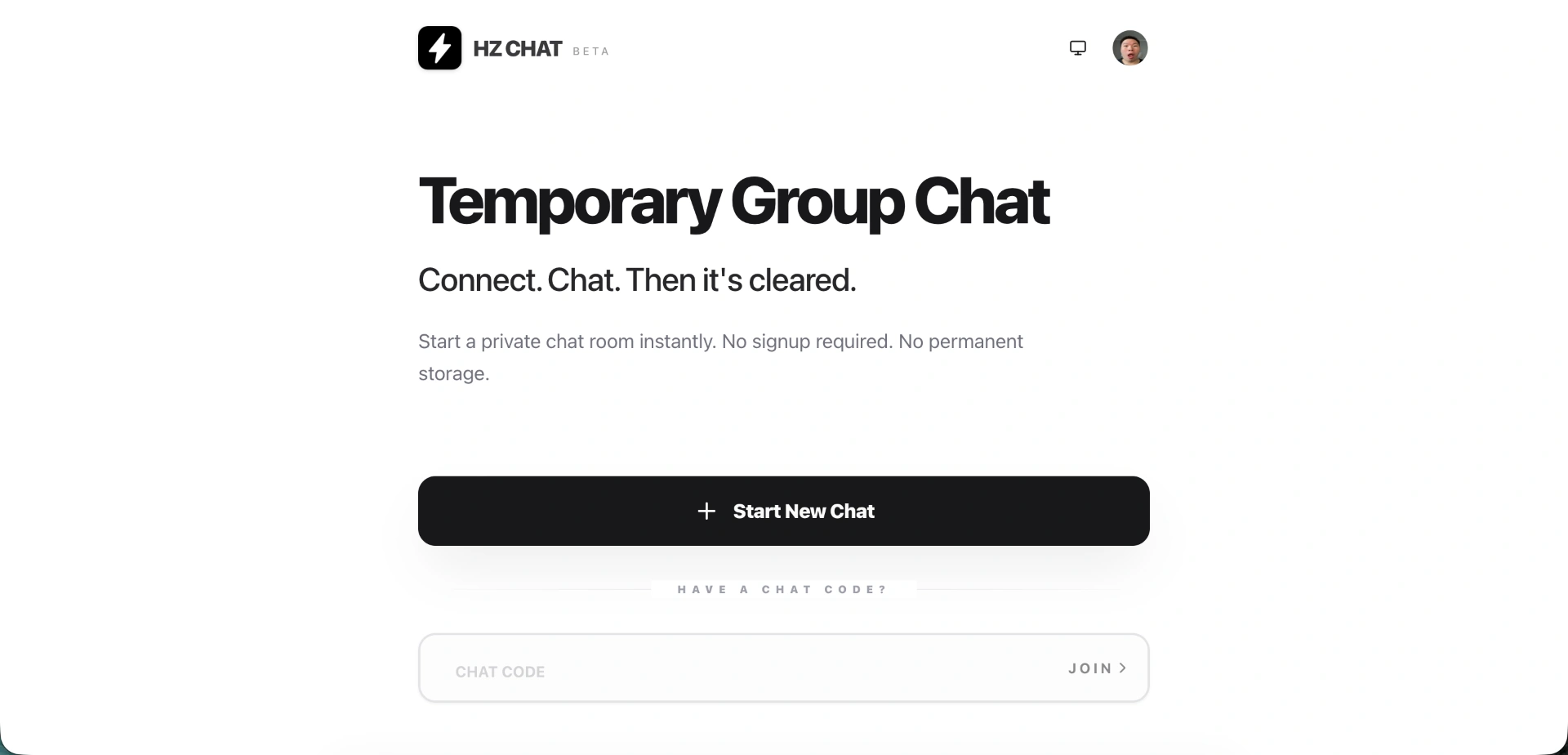 HZ Chat screenshot