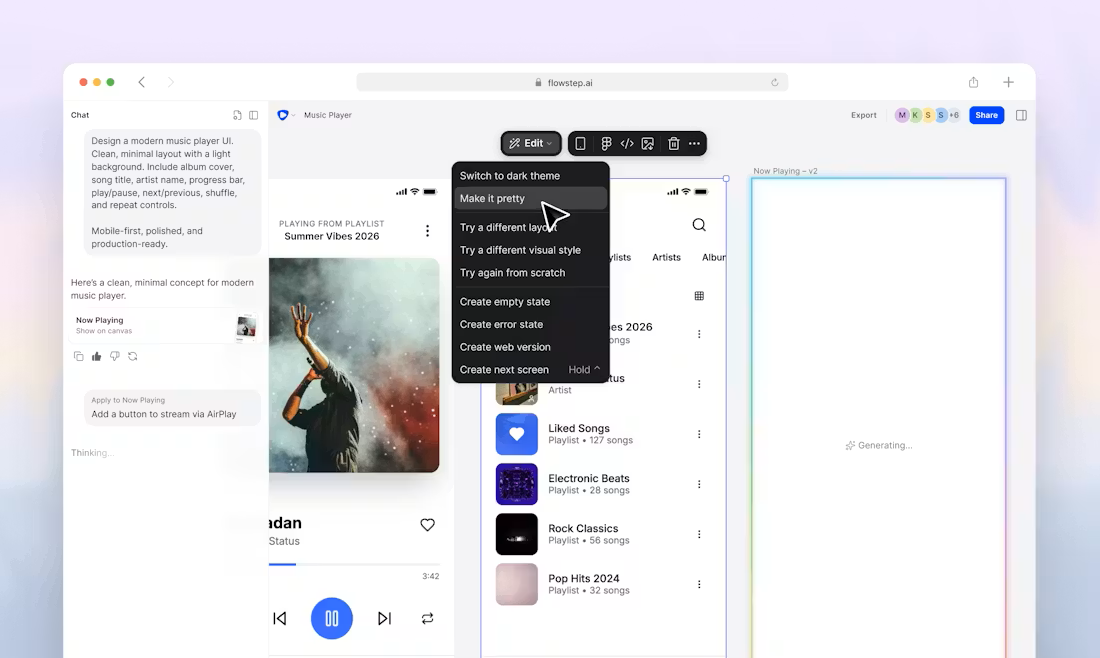 Flowstep screenshot