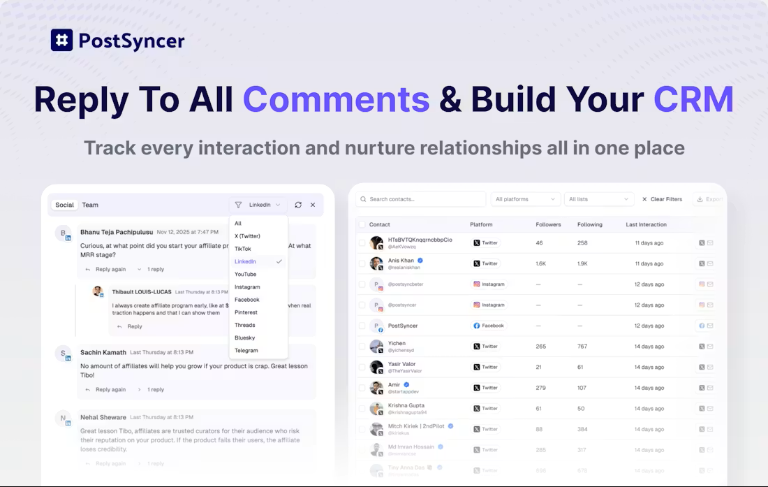 PostSyncer screenshot
