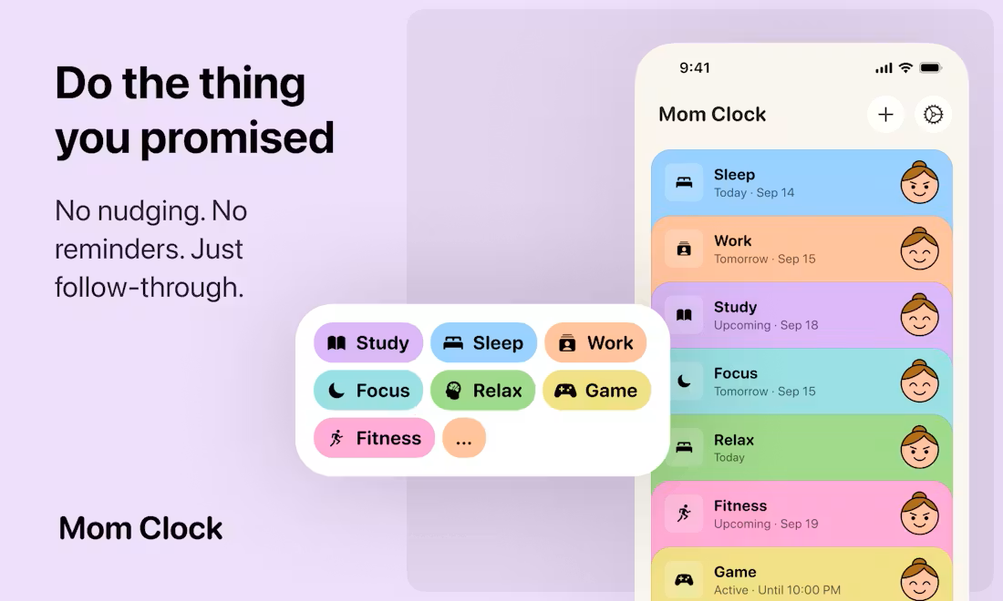 Mom Clock screenshot