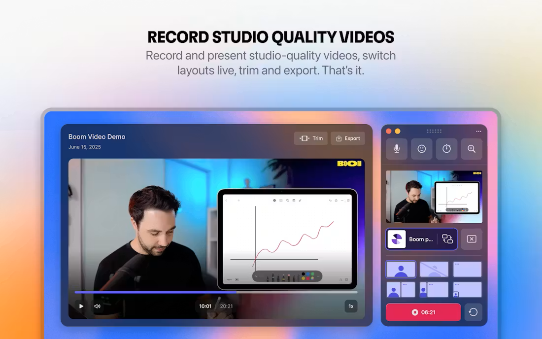 Boom video screenshot