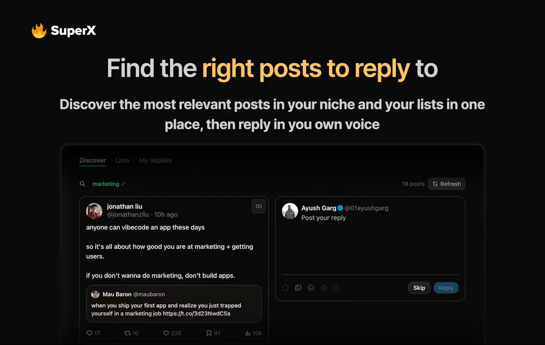 SuperX screenshot