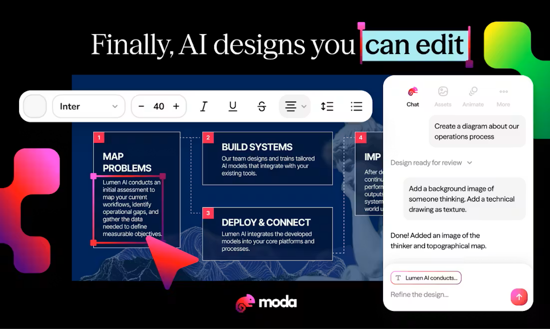 Moda screenshot