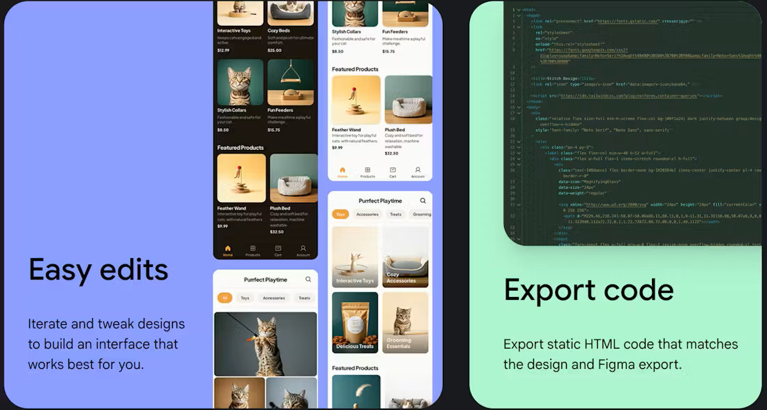 Stitch by Google screenshot
