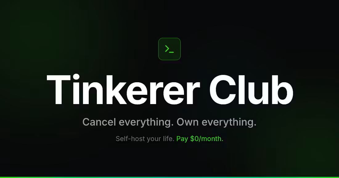 Tinkerer Club screenshot