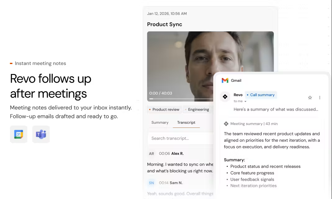 Revo AI Email Assistant screenshot