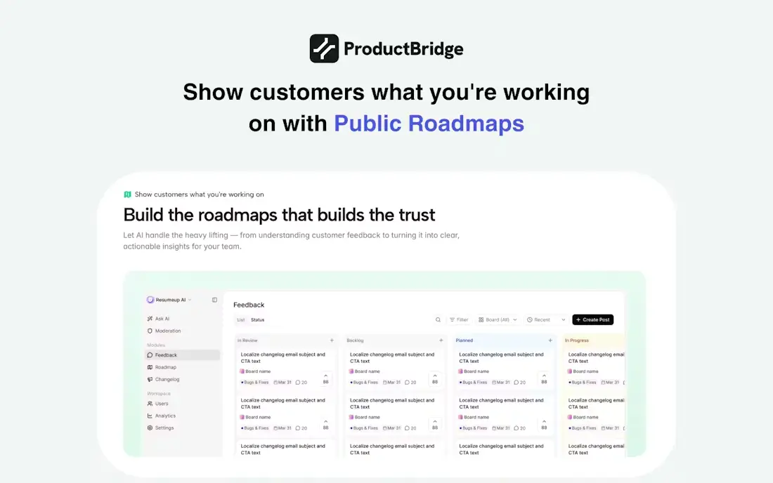 ProductBridge screenshot
