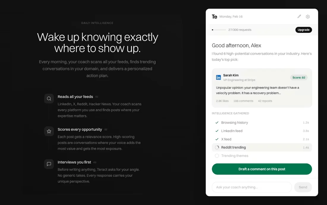 Teract screenshot