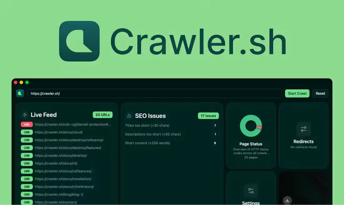 Crawler.sh screenshot