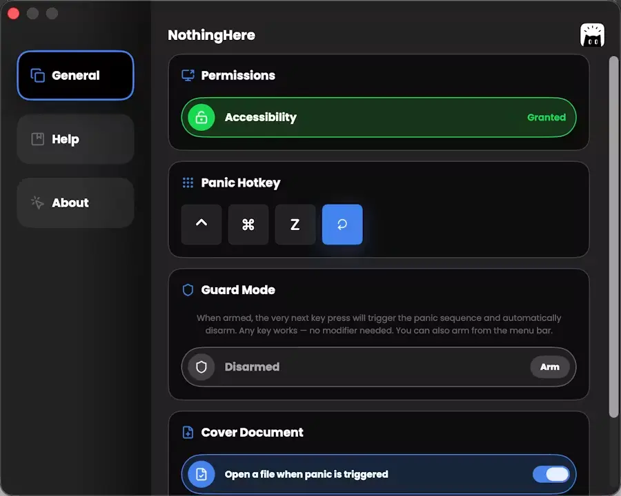 NothingHere screenshot