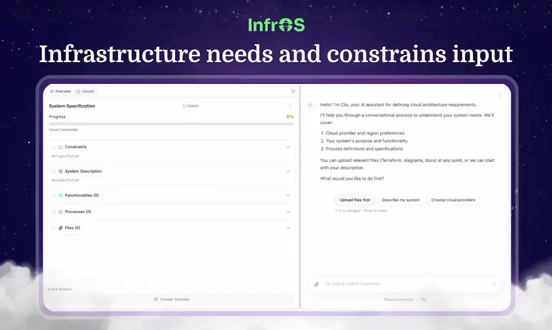 InfrOS screenshot