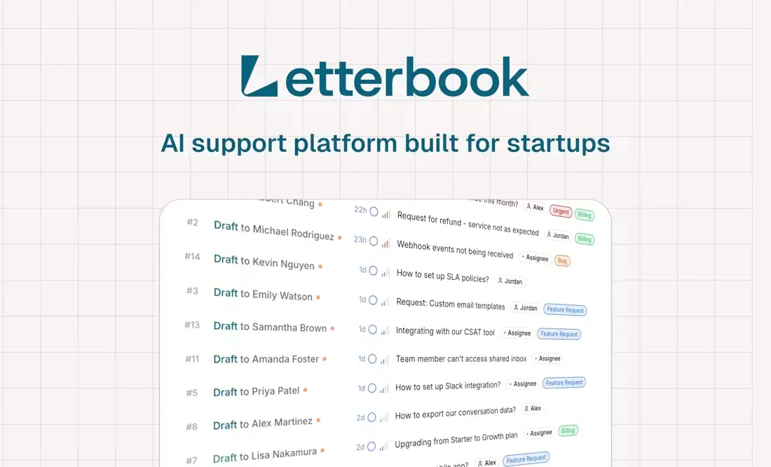 Letterbook screenshot