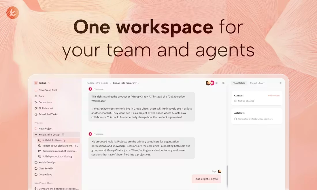 Kollab screenshot