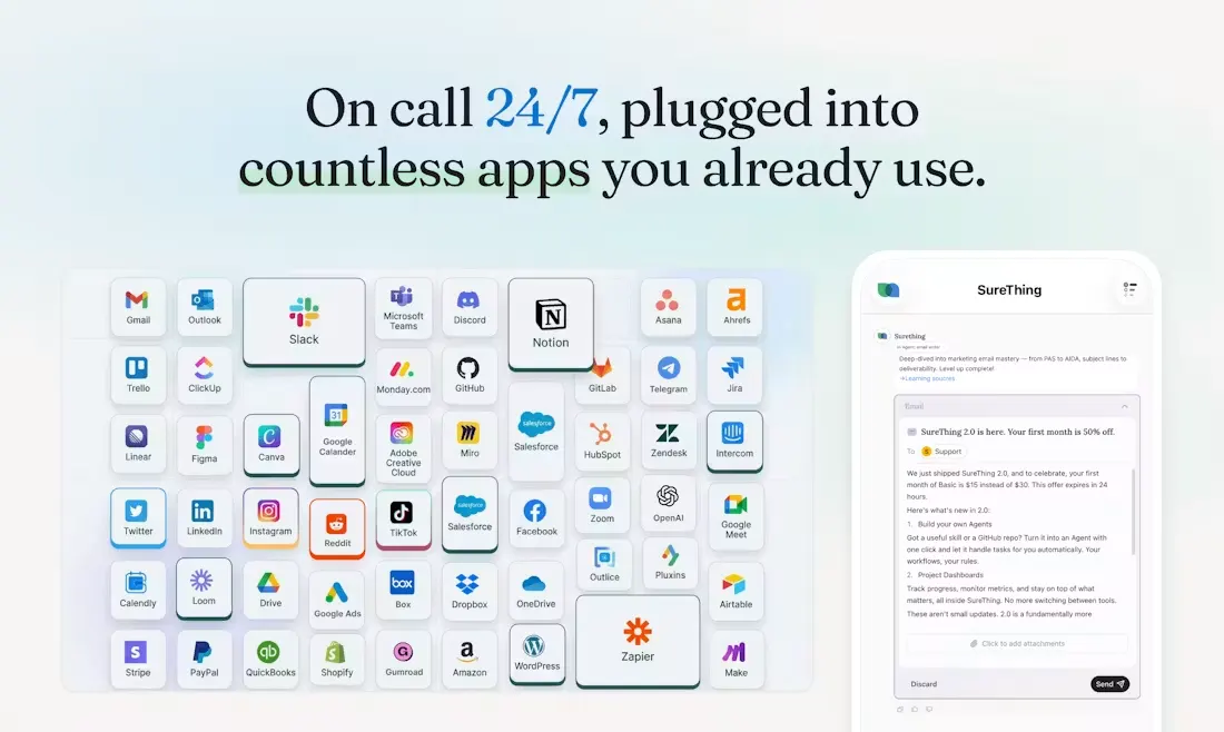 SureThing.io screenshot