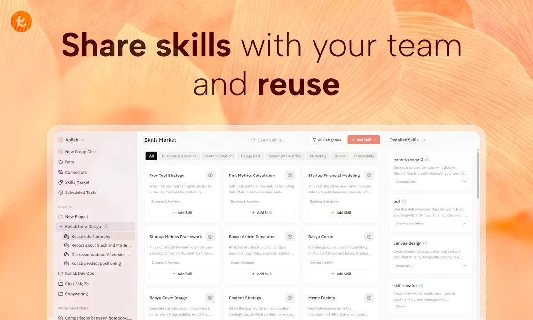 Kollab screenshot