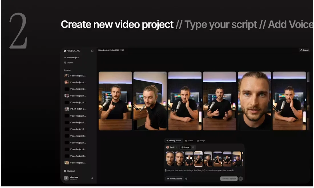 VIDEO AI ME screenshot