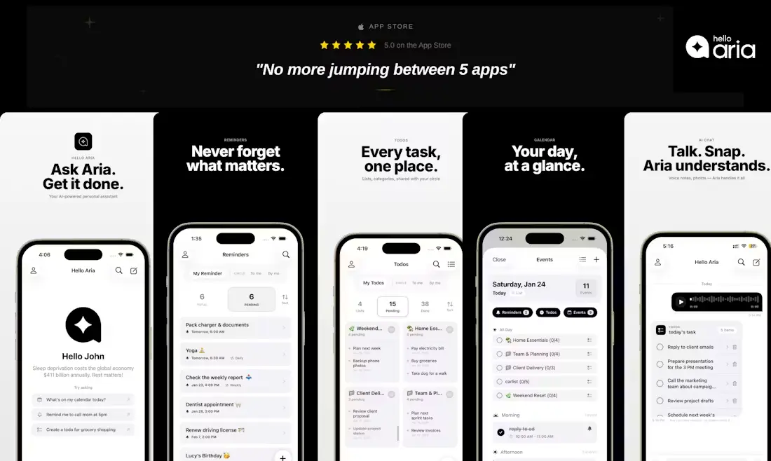 Hello Aria screenshot