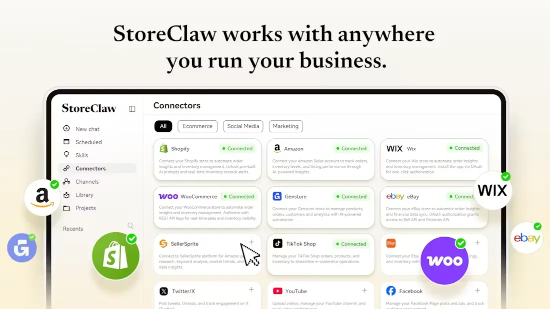 StoreClaw screenshot