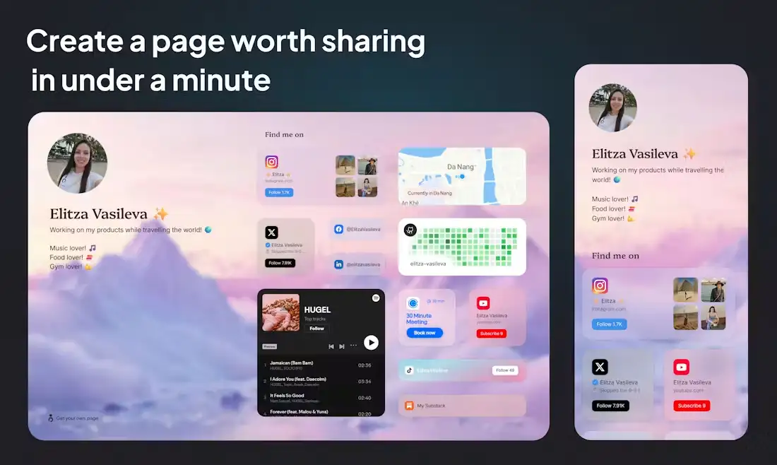 own.page screenshot