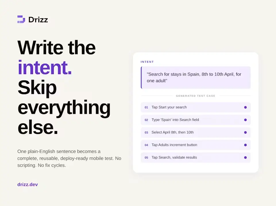 Drizz screenshot