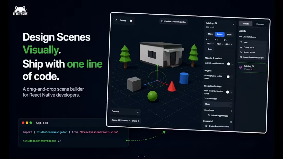 ReactVision Studio screenshot