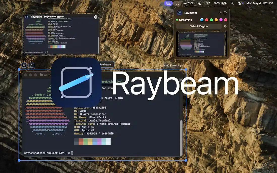 Raybeam screenshot