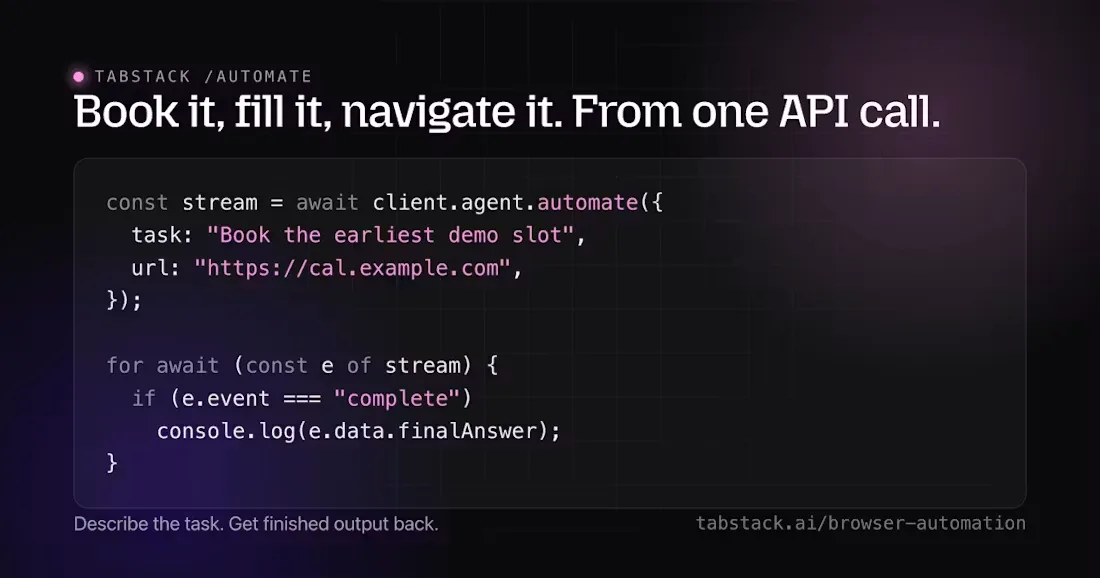 Tabstack screenshot