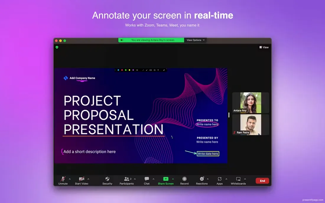 Presentify screenshot