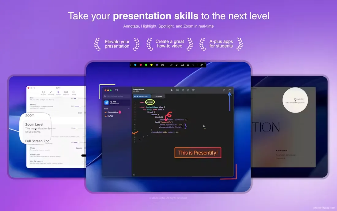 Presentify screenshot