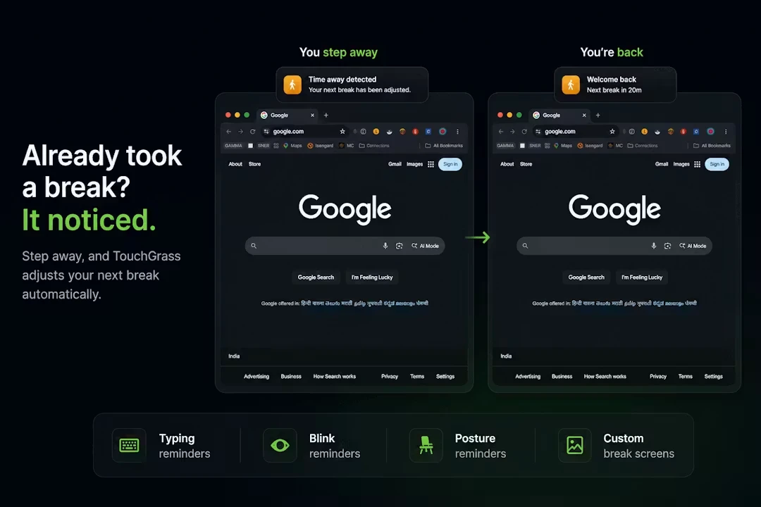 TouchGrass screenshot