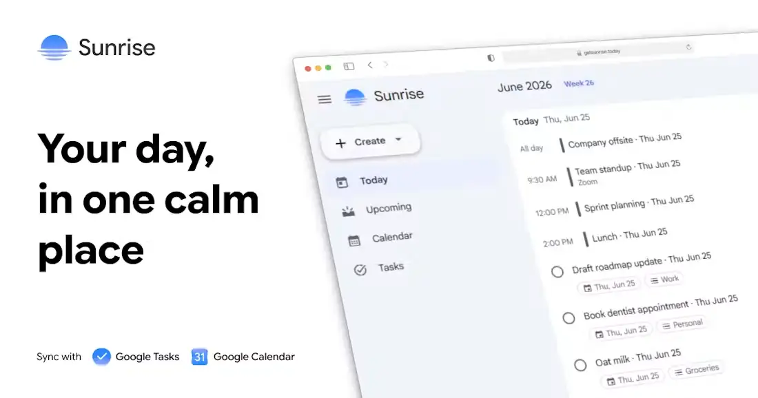 Sunrise screenshot