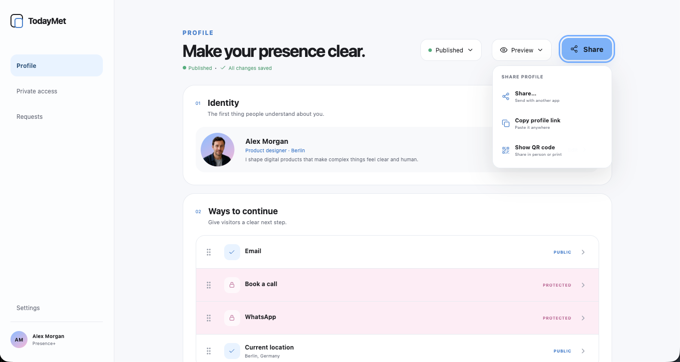 TodayMet screenshot