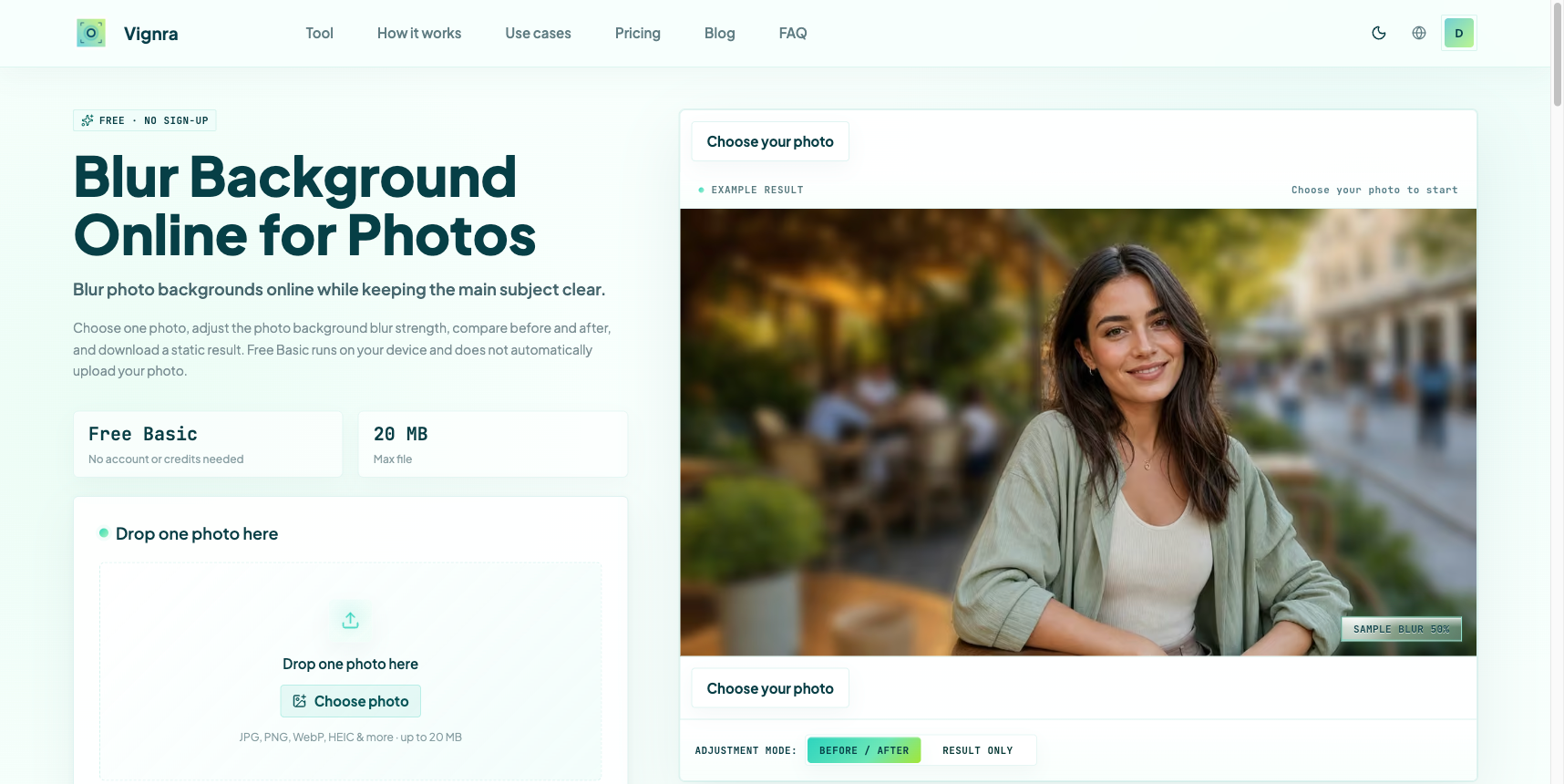 Blur Background screenshot